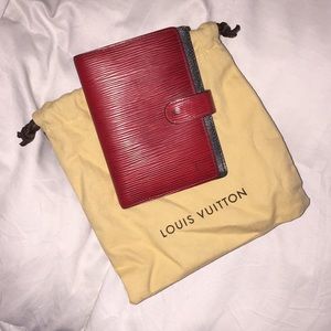 Authentic Louis Vuitton Epi PM Agenda